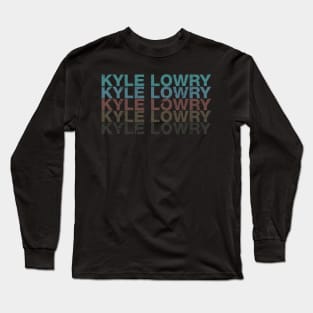 Vintage Proud Name Kyle Sports Birthday Retro Long Sleeve T-Shirt